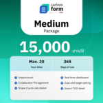 ค่าบริการแอปพลิเคชั่น Carbon Form Medium Package